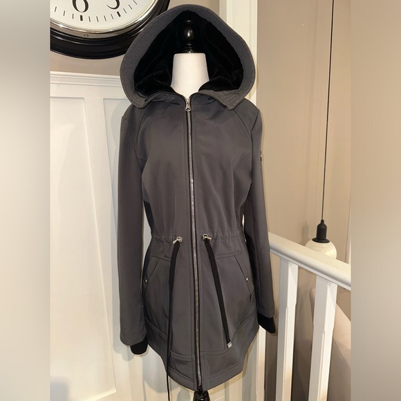 Jessica Simpson Gray Stylish Jacket with Hood - Picture 1 of 7